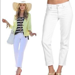 Lilly Pulitzer Palm Beach Fit White Denim Jeans